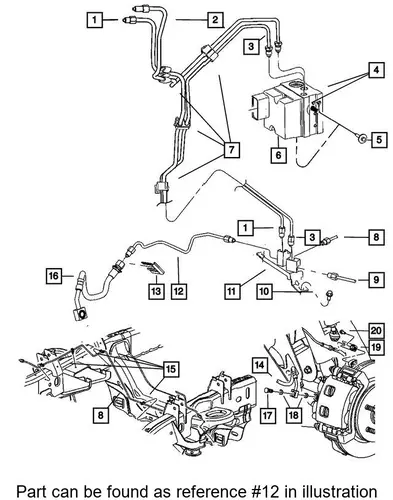 Поводок стеклоочистителя K68002389AA DODGE