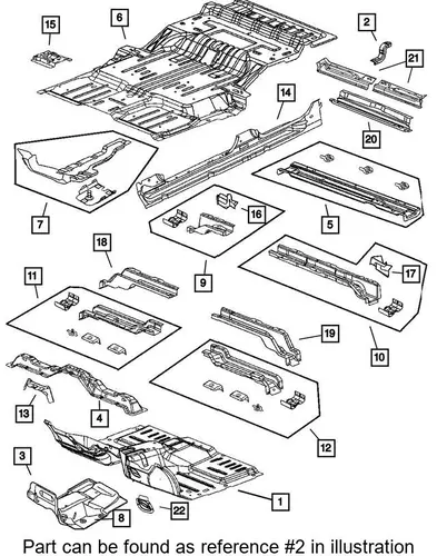 Поддон картера КПП DODGE K52108327AC