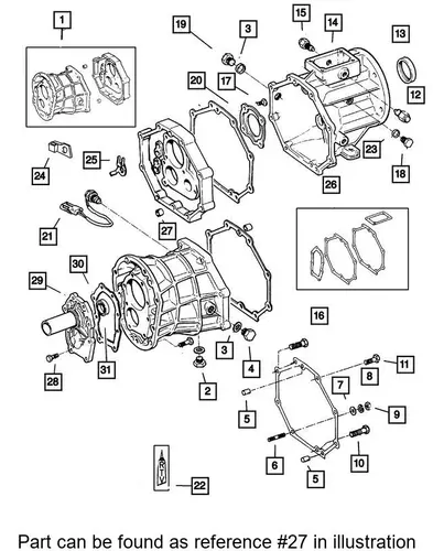 Суппорт тормозной DODGE K05191291AA