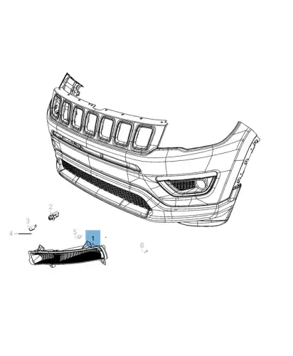 Фонарь габаритный JEEP K68266927AB