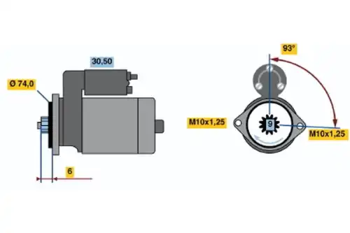 Хомут глушителя BOSCH 0 986 015 761