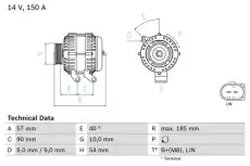 Генератор BOSCH 0 986 047 930