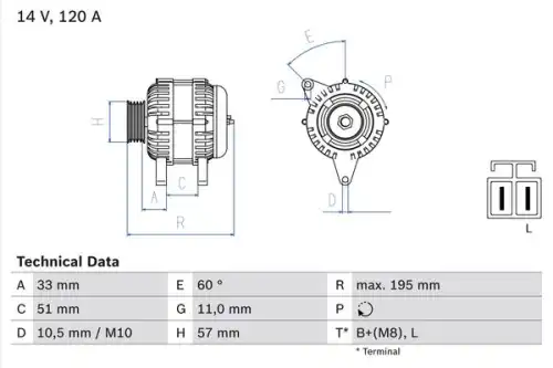 Свеча зажигания BOSCH 0 986 081 060