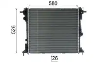 Радиатор системы охлаждения двигателя MAHLE CR 2587 000P