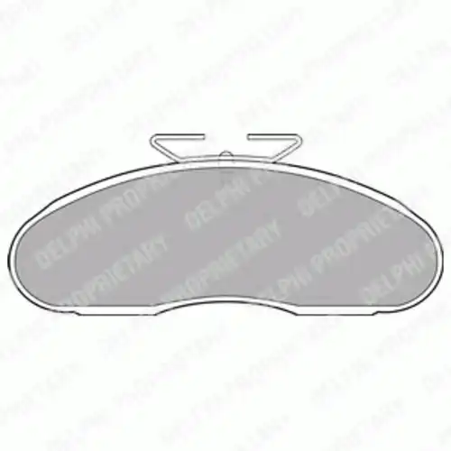 Тормозные колодки дисковые передняя ось DELPHI LP1098