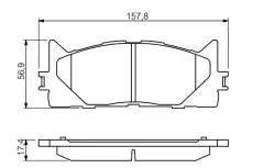 Тормозные колодки дисковые BOSCH 0 986 494 430