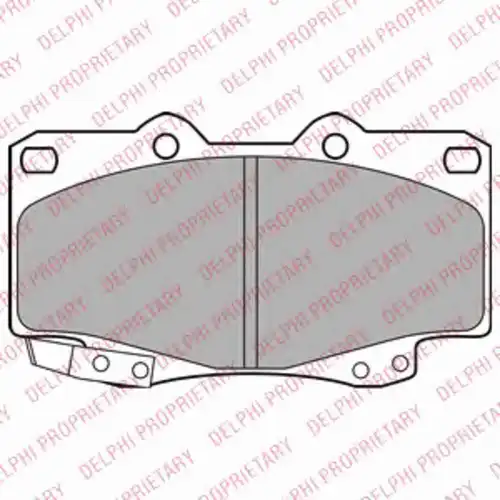 Тормозные колодки дисковые передняя ось DELPHI LP2242