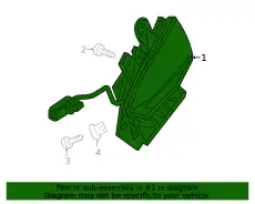 Фонарь габаритный GM 84886256