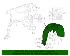 Подкрылок GM 85114490