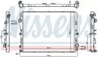 Радиатор кондиционера (конденсатор) NISSENS 606301