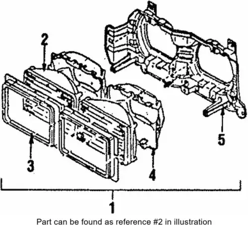 Фара SUBARU 784004300