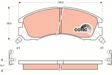 Тормозные колодки дисковые TRW GDB3200