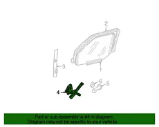 REGULATOR,FRT S/D WDO 22144289 CHEVROLET