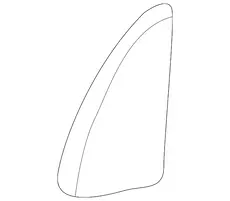 PANEL,FRT S/D UPR FRT TR FIN(BLUE) 15996263 CHEVROLET