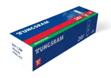 Автолампа W2x4.6d TUNGSRAM 93106974 24