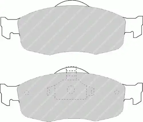 Тормозные колодки дисковые передняя ось FERODO FSL884