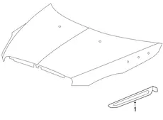 MOLDING,HOOD SI 25867285 BUICK