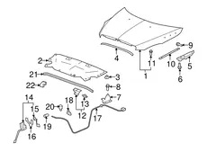 HINGE,HOOD (HOOD SI) 15865963 BUICK