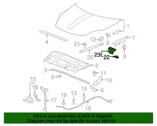 BRACKET,HOOD STRUT (BODY SI)(INCLS 24) 20914972 BUICK