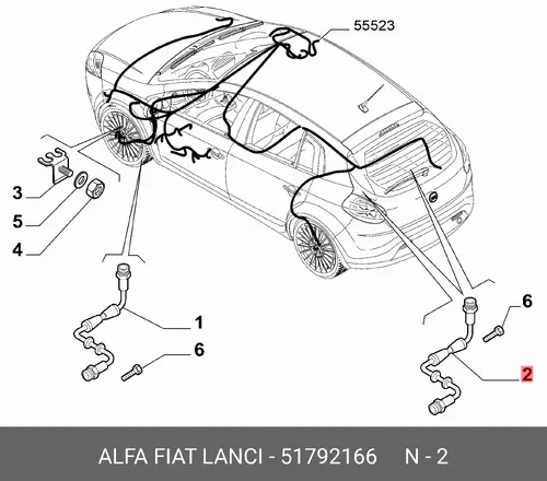 Датчик ABS FIAT 51792166