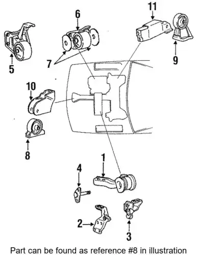 подушка ДВС передняя Mits MB309481 MITSUBISHI
