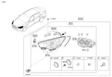Фонарь габаритный KIA 921023T520
