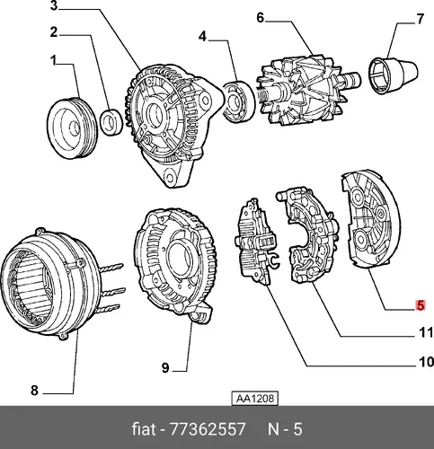 Покрышка 77362557 FIAT