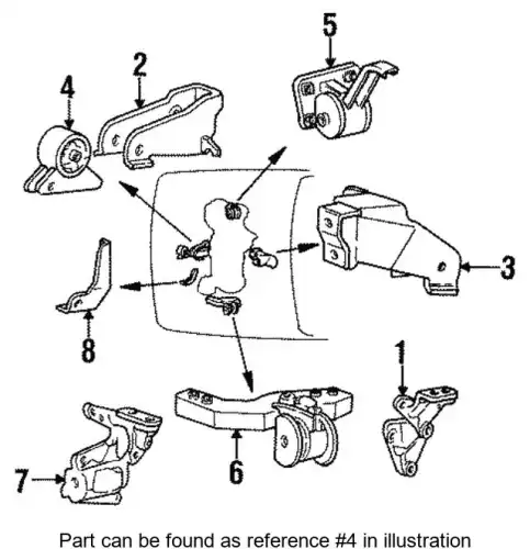 Подушка крепления двигателя MITSUBISHI MB436670