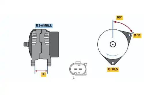 Генератор BOSCH 0 124 525 064