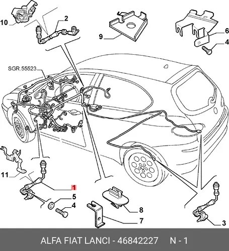Датчик ABS FIAT 46842227