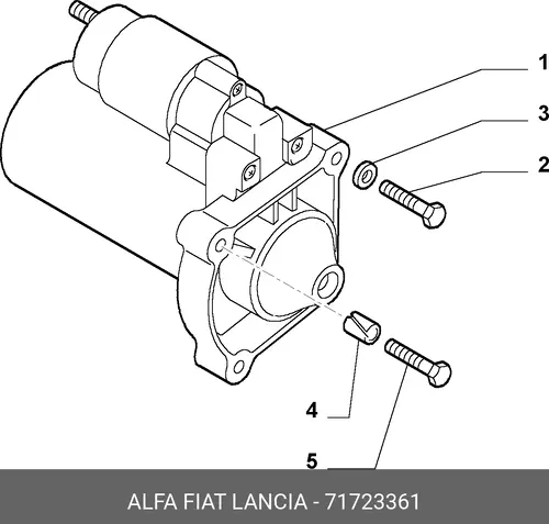 Стартер FIAT 71723361
