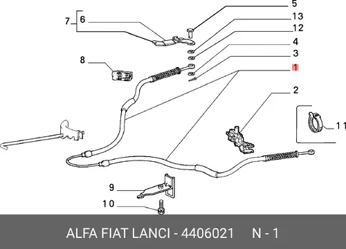 Рулевая тяга FIAT 4406021