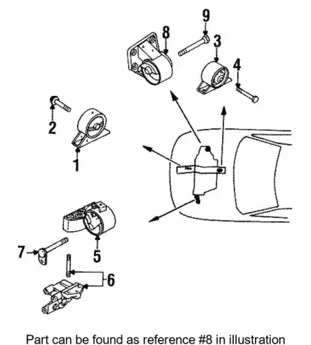 подушка ДВС правая Mits MB691255 MITSUBISHI