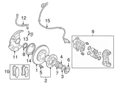 Тормозные колодки дисковые MITSUBISHI MR389546