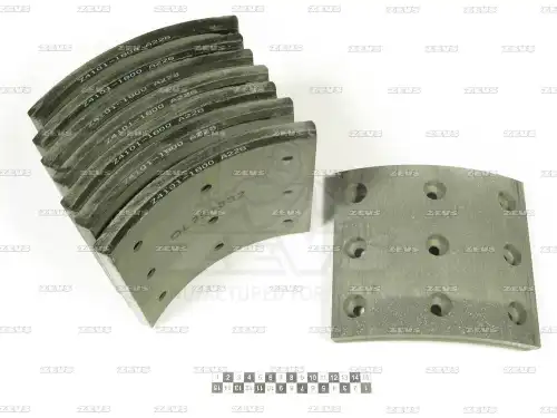 Тормозные накладки . Z41011800 ZEVS