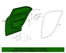 Door Shell !Left \15>20 MB GLA 250 2.0L L4 156 730 01 05 64