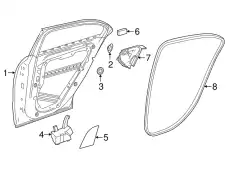Door Shell !Left \15>20 MB GLA 250 2.0L L4 156 730 01 05 64