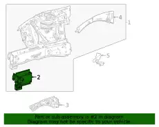 Rail Section !Left \19>23 MB CLA 250 2.0L L4 177 620 07 02
