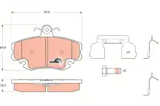 Тормозные колодки дисковые TRW GDB1634