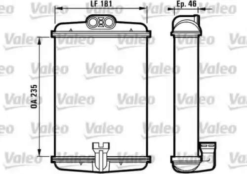 Радиатор печки VALEO 812127