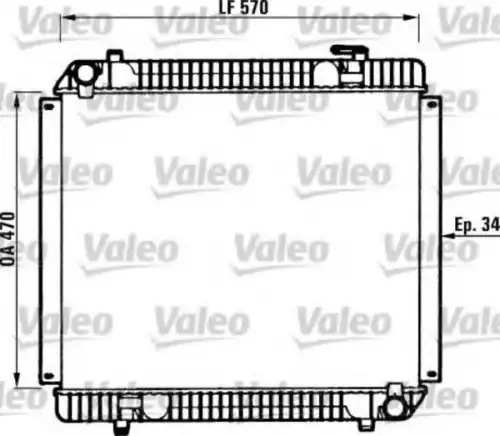 Радиатор системы охлаждения двигателя VALEO 730876