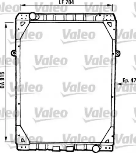 Радиатор системы охлаждения двигателя VALEO 730793