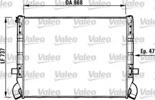 Радиатор системы охлаждения двигателя VALEO 730639
