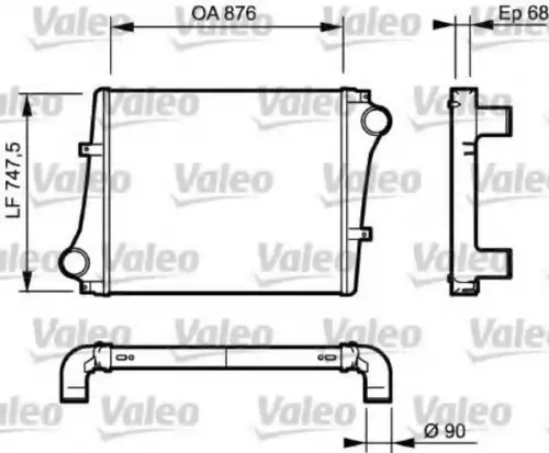 Интеркулер VALEO 818876