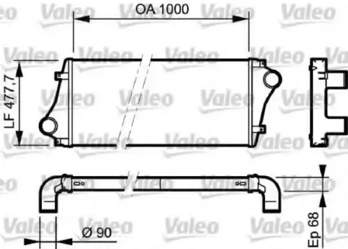 Интеркулер VALEO 818877
