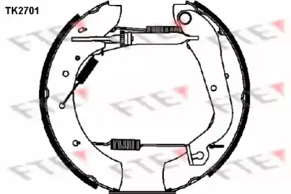 колодки дисковые торм. задн. IVEC TK 2701 FTE