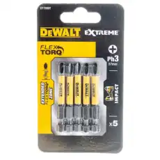 DeWalt Биты ударные IMPACT Torsion Ph3,50мм,5шт DT7999TQZ