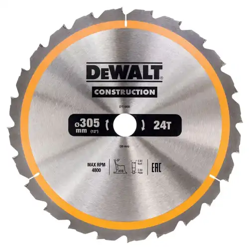DeWalt ПИЛЬН.ДИСК CONSTRUCT 305/30 24 ATB -5 DT1958-QZ