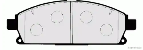 Тормозные колодки дисковые HERTH+BUSS J3601090