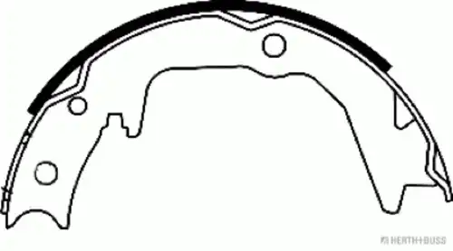 Тормозные колодки дисковые HERTH+BUSS J3505039